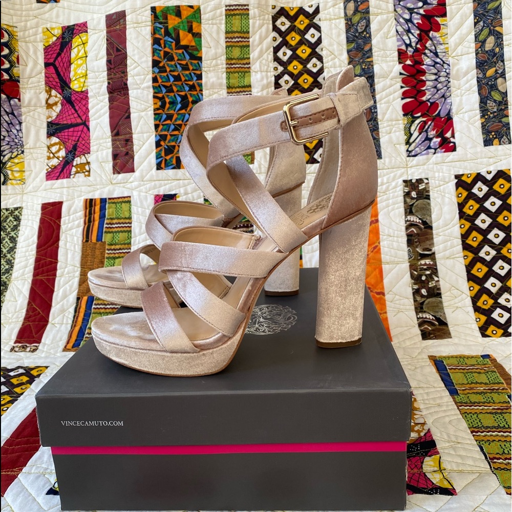 Vince Camuto Catyna Velvet Platform